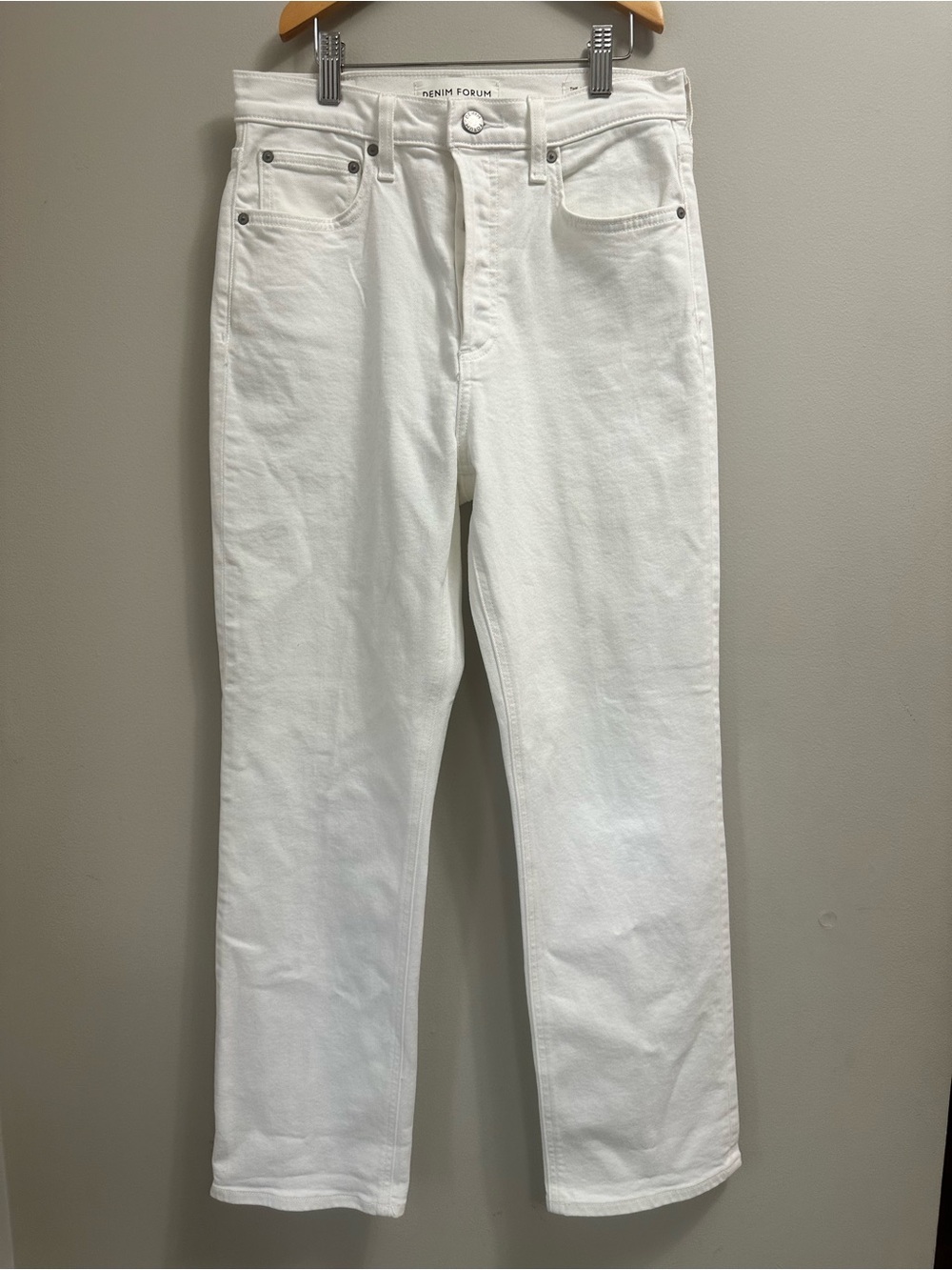 Denim Forum The Arlo High Rise Straight-Leg Jeans 28L